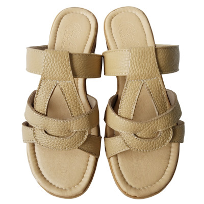 Dép Đế Xuồng Nữ BIGBEN Da Bò Thật Cao 4,5 Phân DX51