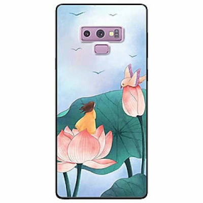 Ốp lưng dành cho Samsung Note 9 mẫu Cô Bé Và Chú Chim