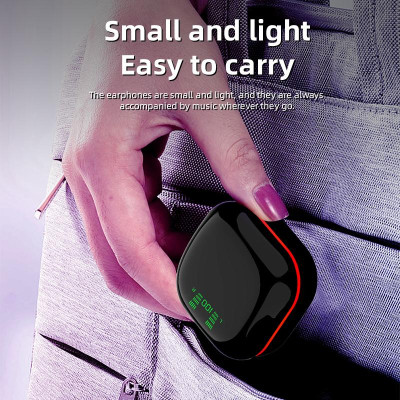 CINCATDY Tai Nghe Bluetooth Earbuds Gaming Headset True Wireless Headphone Dock Sạc có Led Báo Pin Kép S190