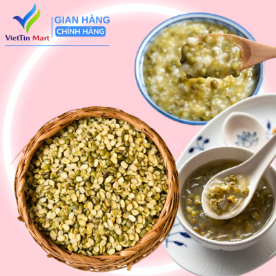 Đậu Xanh Vỡ Đôi Còn Vỏ Viettin Mart 500Gr