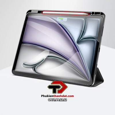 Bao Da Dành Cho iPad Air 11 inch 2024, iPad Air 4/ Air 5 10.9 Dux Ducis Domo Có Khe Cắm Bút, Tự Động Tắt Mở - Hàng Chính Hãng 
