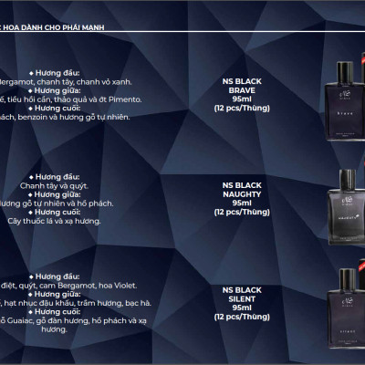 Nước Hoa Nam Brave Ns Black M01 (95ml)