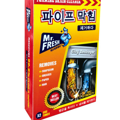 Combo 3 hộp 6 gói bột thông tắc làm sạch đường ống Hàn Quốc (100g/gói)