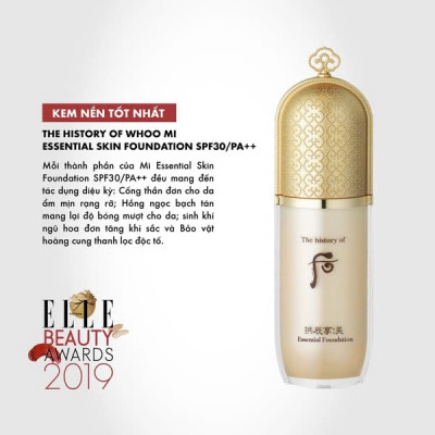 Kem Nền Whoo Mi Essential Foundation 40ml tone 02 tự nhiên