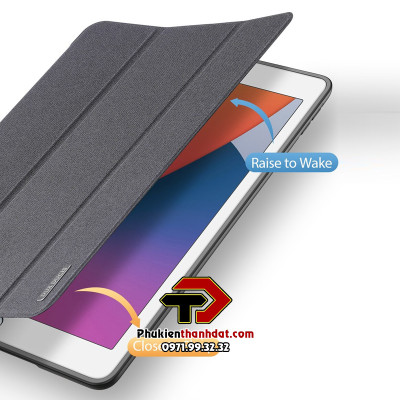 Bao da chống sốc cho iPad 10.2 2021 (iPad Gen 9) chính hãng Dux Ducis Domo có ngăn để bút -  Hàng chính hãng