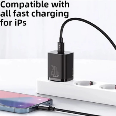 Bộ Củ Và Cáp Sạc Nhanh Baseus Super Si Quick Charger 20W - Hàng Chính Hãng
