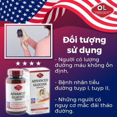 Viên Uống Tiểu Đường Advanced Glucose Support Olympian Labs - Ngăn Ngừa Nguy Cơ Biến Chứng Tiểu Đường