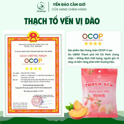 Yến Đảo - Thạch Tổ Yến Vị Đào Hương Vị Trái Cây Tươi Ngon, Dinh Dưỡng Cho Cả Gia Đình