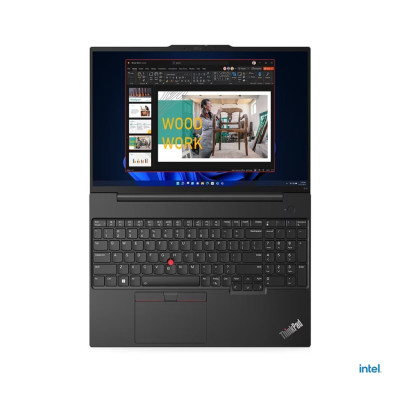 Lenovo ThinkPad E16 Gen 3 (21SR002JVA) | Intel Core Ultra 5 225U | 16GB | 512GB | Intel Graphics | 16.0 inch WUXGA | No OS | Black | AI PC
