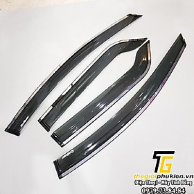 Bộ vè che mưa Ford EcoSport 2016-2019 chỉ mạ Crom cao cấp