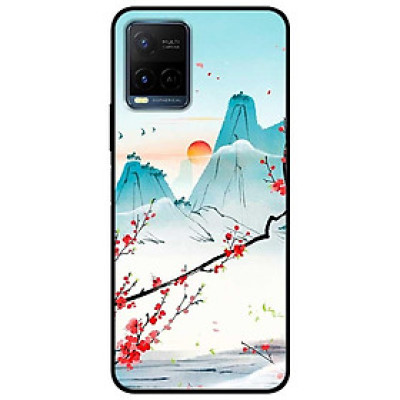 Ốp lưng dành cho Vivo Y21 - Vivo Y21s mẫu Núi Hoa Đỏ