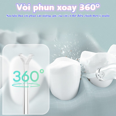 Máy Tăm Nước Cầm Tay Nikio NK-M209 - Dung Tích Lớn 360ml, Hàng Chính Hãng