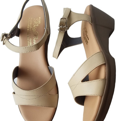 Giày sandal xuồng nữ da bò BIGGBEN cao cấp SDX35