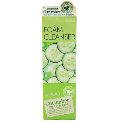 Sữa Rửa Mặt Dabo dưa leo Hàn Quốc - Cleanser 180ml sạch da, se khít lỗ chân lông ,mờ vết tàn nhang, giảm nếp nhăn