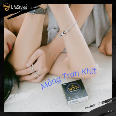 Bộ 2 Bao cao su LifeStyles SKYN Elite Non-latex siêu mỏng siêu mềm không mùi cao su 10 bao