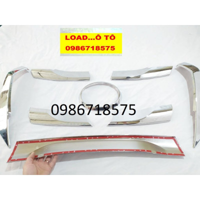 Bộ Ốp Trang Trí Mặt Ca lăng Fortuner 2022-2017 Mạ Crom Cao Cấp
