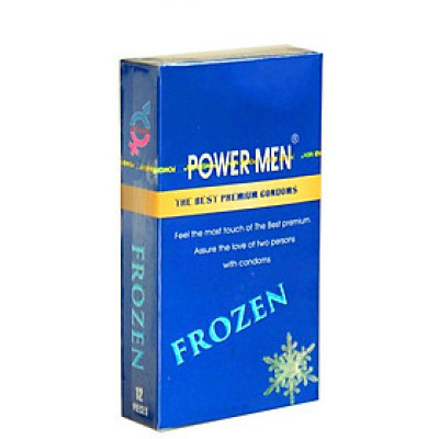Bao Cao Su Gân Gai Bạc Hà The Mát Power Men Frozen (H12) - 100% Hàng Chính Hãng - Che Tên Sản Phẩm