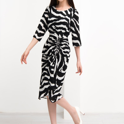 Đầm Lụa Hàn Tay Lở Nhún Eo Maxivic, La Mộc - LM72154A