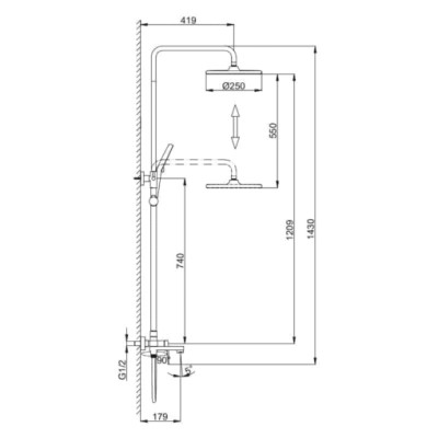 Sen cây tắm nóng lạnh FRAP F2485 - Hàng chính hãng NGA