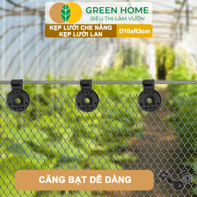 Kẹp Lưới Che Nắng, Greenhome, R10cm, Dụng Cụ Làm Vườn Tiện Lợi, Cố Định Lưới Chắc Chắn,Dễ Sử Dụng, Tái Sử Dụng