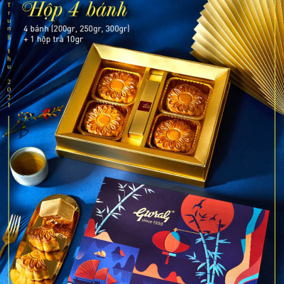 Hộp 4 Bánh Trung Thu Givral Sum Vầy 2(200gr)