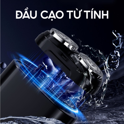 Máy cạo râu Enchen K8 - Đầu cạo 2D chống nước, 18 lưỡi dao tự mài - Hàng chính hãng