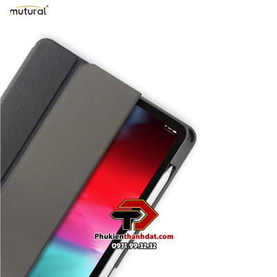 Bao da chống sốc cho iPad Pro 11 2022 M2 chính hãng Mutural có ngăn để bút - Hàng chính hãng