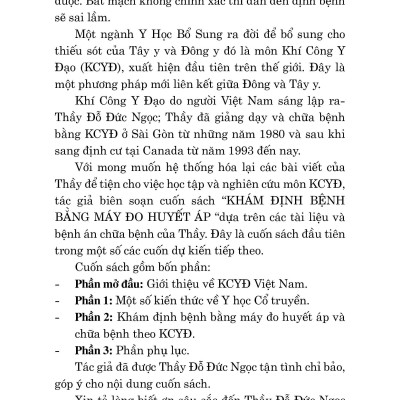 Khám Định Bệnh Bằng Máy Đo Huyết Áp - Vanlangbooks - Tái Bản