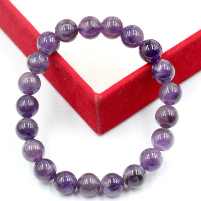 Vòng Tay Phong Thủy Đá Thạch Anh Tím 8MM