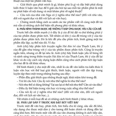 Bồi Dưỡng Học Sinh Giỏi Phát Triển Kĩ Năng Làm Bài Văn Trung Học Phổ Thông