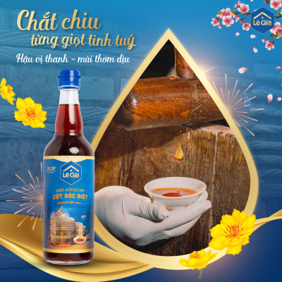 Nước mắm truyền thống Lê Gia - Cốt đặc biệt 525ml