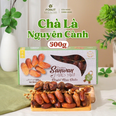 Chà Là sấy khô nguyên cành Tunisia (hộp 500gr)
