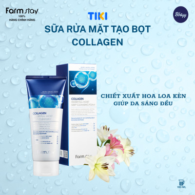 Sữa Rửa Mặt Tạo Bọt Collagen _ Collagen Water Full Moist Deep Cleansing Foam