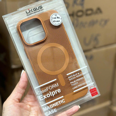 Ốp lưng lưới tản nhiệt dành cho iPhone 16 Pro , 16 Pro Max hỗ trợ sạc không dây hiệu Likgus - Hàng chính hãng