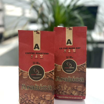 Cà Phê Arabica Cầu Đất - Pha Phin - Gói 250gr ( Xay Sẵn) Hương Vị Đậm Đà Cân Bằng Hoàn Hảo Rovina Coffee