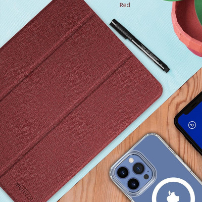 Bao da chống sốc cho iPad Air 6 13inch M2 2024 hiệu Mutural trang bị ngăn đựng bút, thiết kế tản nhiệt, hỗ trợ smartsleep - Hàng chính hãng