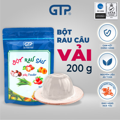 Bột Rau Câu (Jelly) hương Vải(200g/gói). Bột rau câu giòn dẻo