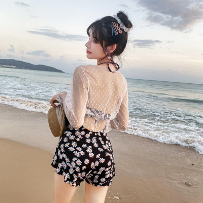 Bộ đồ bơi bikini nữ giấu bụng che nắng 1 mảnh đi tắm biển tôn dáng sang chảnh - B.02