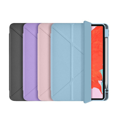 Bao Da cho ipad Pro 11 inch M4 2024 hiệu WIWU Defender Protective Case lưng ốp trong thấy màu máy, có khay bút sạc trực tiếp bút trên khay, chống sốc chống bẩn - Hàng chính hãng
