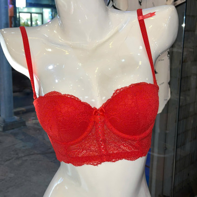 Bộ đồ lót AG 5 móc ren hoa bản to che khuyết diểm quần nguyên mông