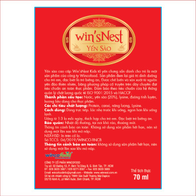 Thùng 72 lọ Yến Sào Win