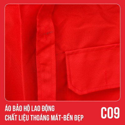 Áo bảo hộ lao động, chất liệu thoáng mát, bền đẹp - Mã C09