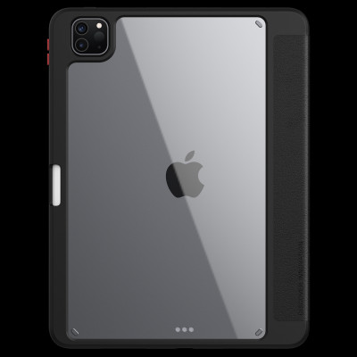 Bao da dành cho iPad Pro 11 inch 2020/2021 M1 Nillkin Bevel Leather Case (Có khe cắm bút Apple Pencil) - Hàng Nhập Khẩu