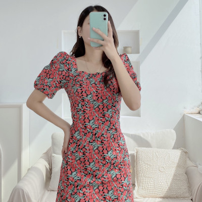 Váy đầm body họa tiết hoa sang chảnh Snow white foam dress Bunry V4002499