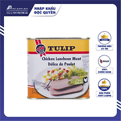 Thịt Gà Hộp Tulip 340g - Nhập Khẩu Đan Mạch | Tulip Chicken Luncheon Meat 340g