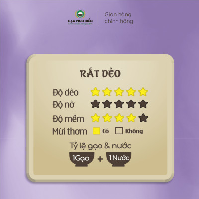 [Gạo Japonica] Gạo Nhật Bản Taiyo Vinh Hiển cao cấp túi 5KG - Siêu dẻo, thượng hạng, dai ngon