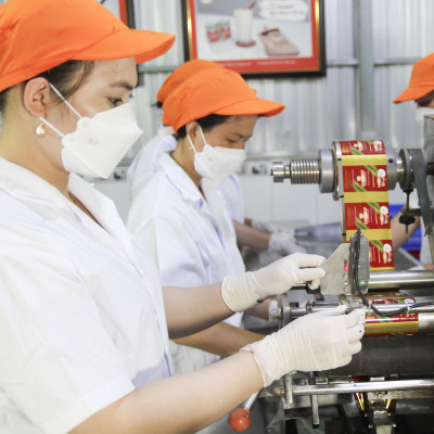 Sữa chua sấy thăng hoa VICOSAP làm từ dừa sáp it đường đồ ăn vặt healthy đặc sản Trà Vinh