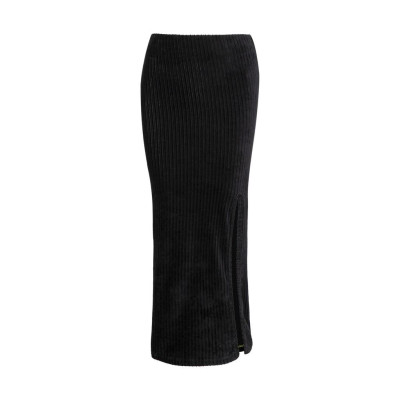 Váy Ôm Xẻ Tà Nhung Đen TARTAN - 