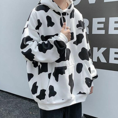 ÁO HOODIE - ÁO KHOÁC NỈ NGOẠI In 3D Bò Sữa Cổ Chui (HD2420 - Kèm Video Ảnh Thật)