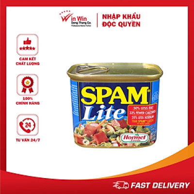 Thịt Hộp SPAM Ít Béo 340g - Nhập Khẩu Mỹ | Hormel SPAM Lite Luncheon Meat 340g